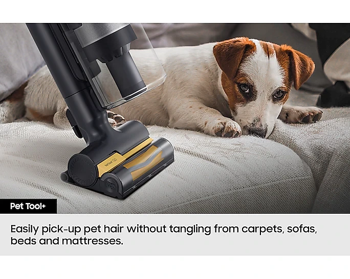 Samsung Bespoke Jet™ AI Cordless Stick Vacuum Cleaner, Max 280W Suction Power With All-in-One Clean Station - Satin Black - Image 5