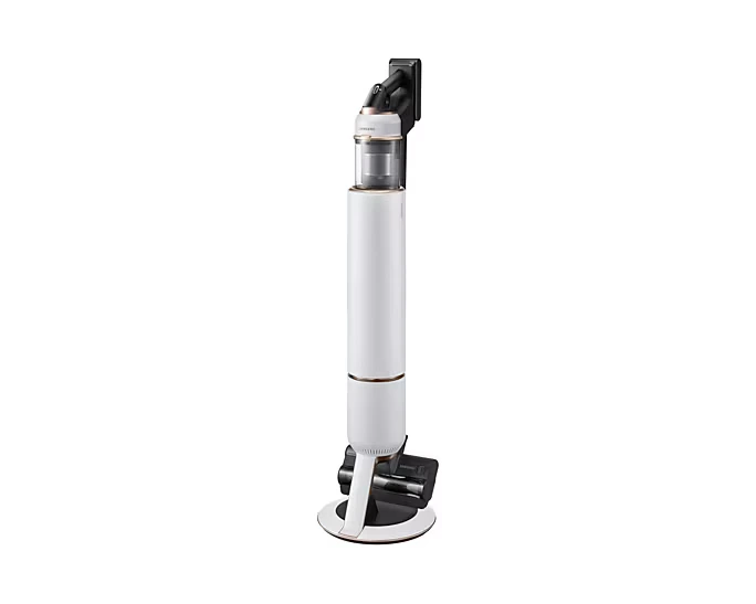 Samsung Bespoke Jet™ PLUS Pet Cordless Stick Vacuum Cleaner, Max 210W Suction Power with All-in-One Clean Station - Misty White