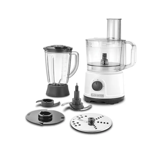 Black+Decker 800W 5-in-1 Food Processor (FX822-B5) | 2L Bowl & 1.5L Blender