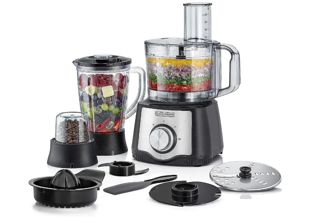 Black+Decker 600W 6-in-1 Food Processor (FX650-B5) | 29 Functions & 1.5L Bowl