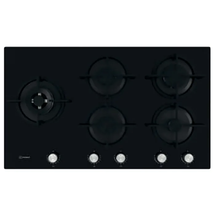 Indesit 90cm Gas on Glass Hob (ING 922 S/BK)