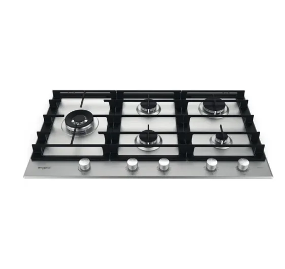Whirlpool GMWL 928/IXL 90cm iXelium Gas Hob | 5 Burners & 5kW Power Burner