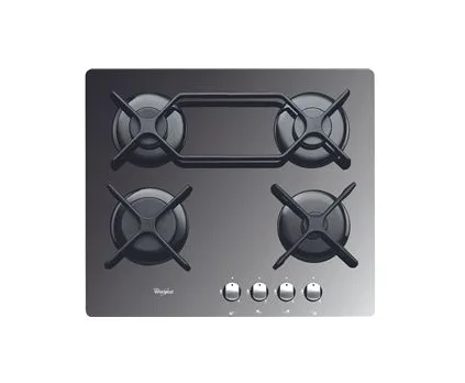 Whirlpool AKT 555/MR 4-Burner Gas on Glass Hob | Mirror Finish