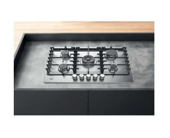 Ariston PPH 75G D/IX 75cm Gas Hob | 5 Burners & 9-Level Flame Control