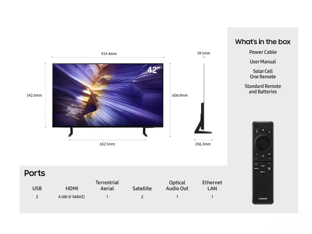 42" S90F 4K OLED Vision AI Smart TV