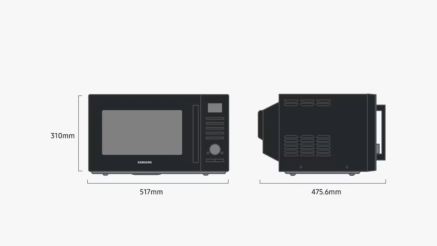 28 L Microwave Convection with Slim Fry™ Black