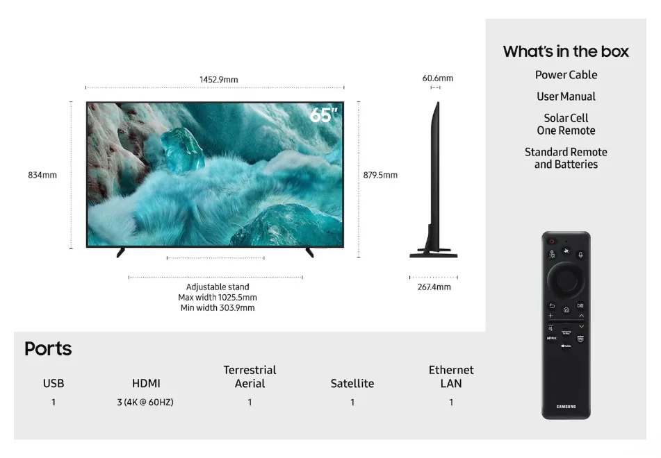 65" QLED Q7F 4K Vision AI Smart TV (2025)