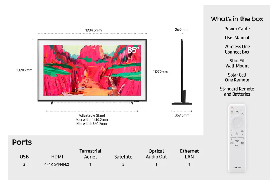 85" LS03D The Frame 4K QLED Art Mode Smart TV