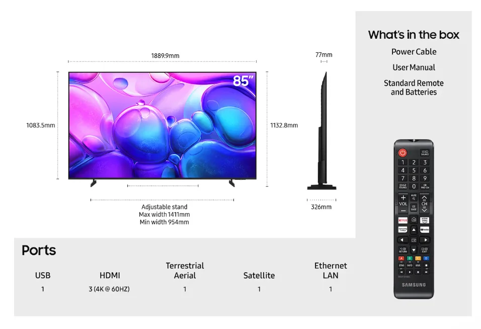 85" QLED Q6F 4K Smart TV (2025)