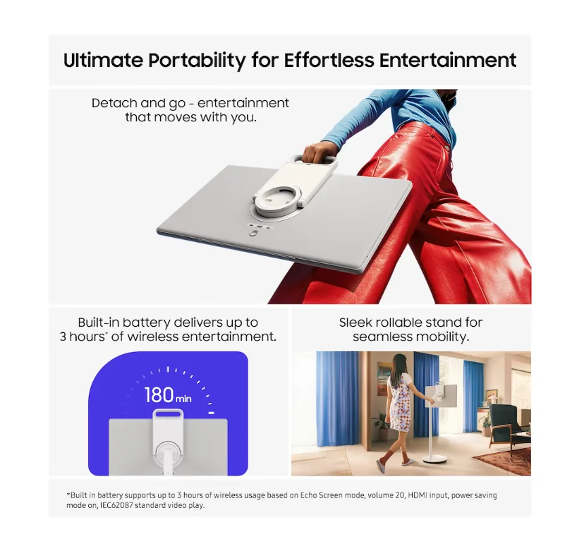 27" The Movingstyle QHD Portable AI Smart TV