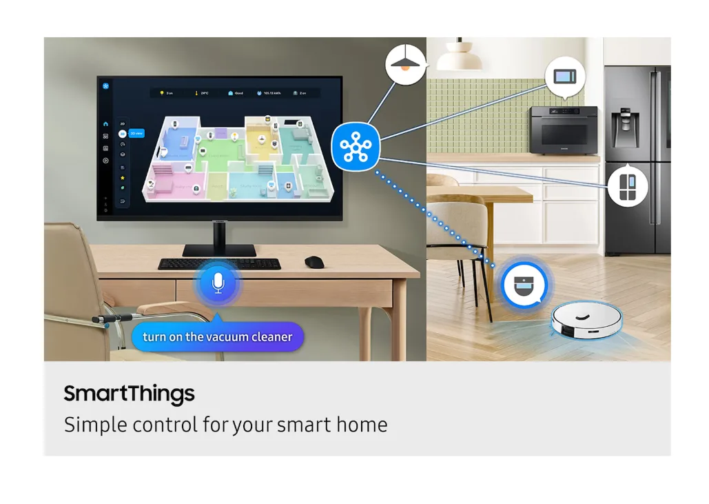 Samsung 32" M70F UHD Smart Monitor - Image 4