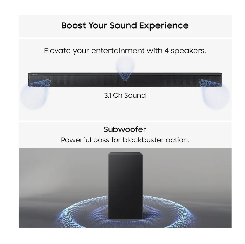 SAMSUNG 3.1ch B-Series Soundbar with Wireless Subwoofer (HW-B650F) - Image 3