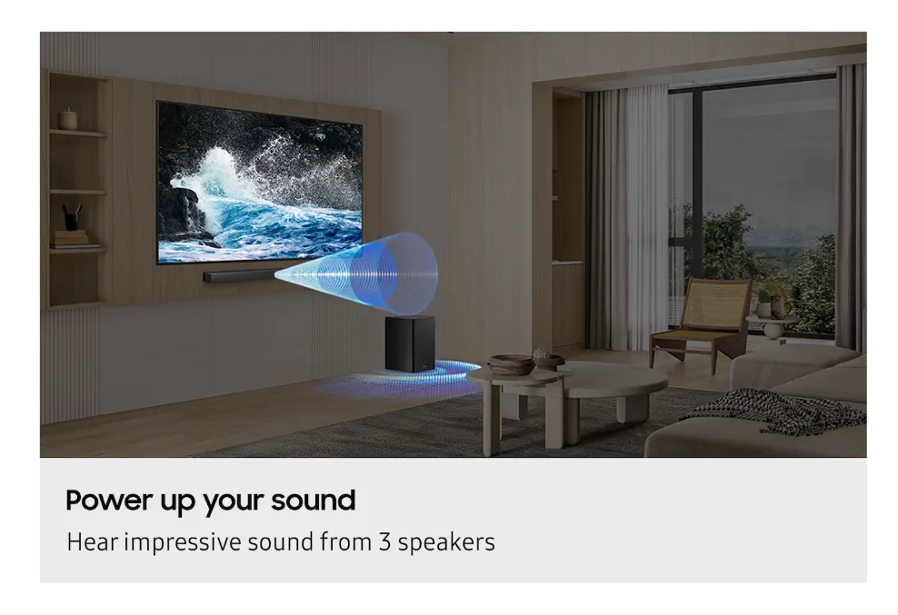 SAMSUNG 2.1ch B-Series Soundbar with Wireless Subwoofer (HW-B460CF)