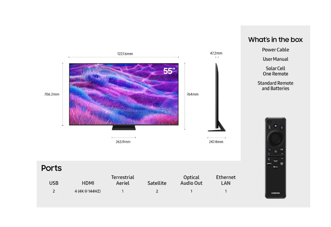 SAMSUNG 55" QN80F Neo QLED 4K Vision AI Smart TV (2025) - Image 3