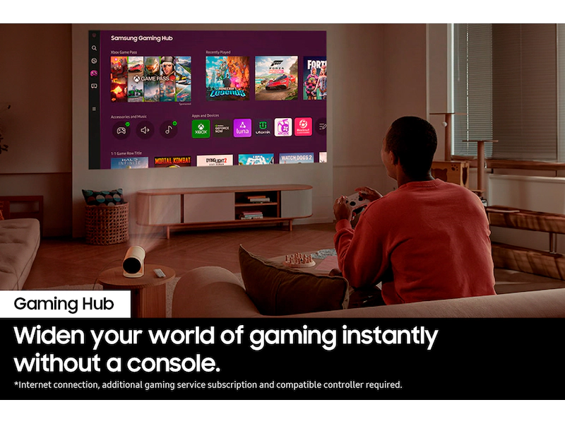Samsung The Freestyle 2nd Gen – Smart Portable Projector with Gaming Hub (SP-LFF3CLAXXZA) (OPEN BOX) - Image 6
