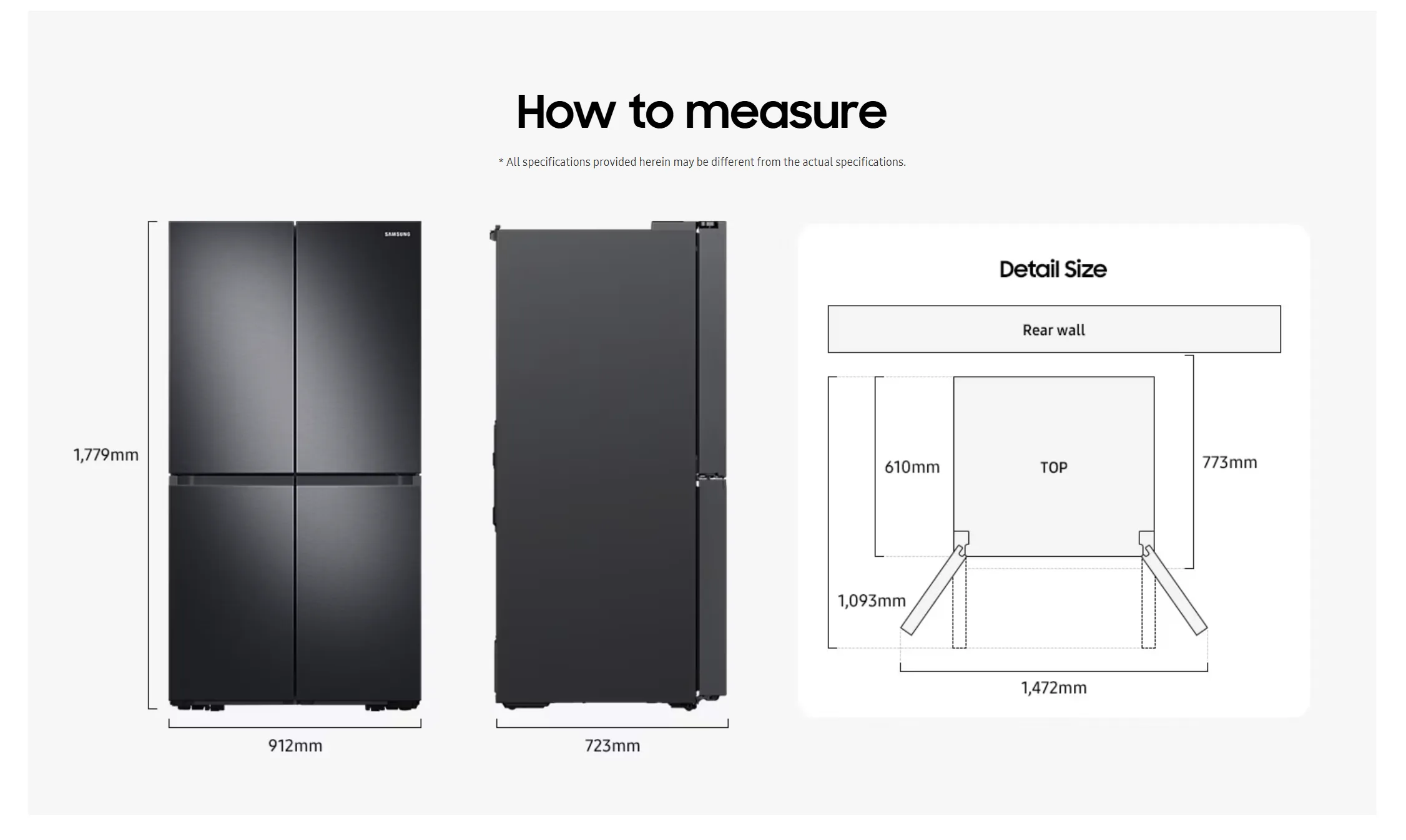 SAMSUNG Bespoke AI 4 Door French Door Refrigerator Series 7 SpaceMax 649L - Image 4