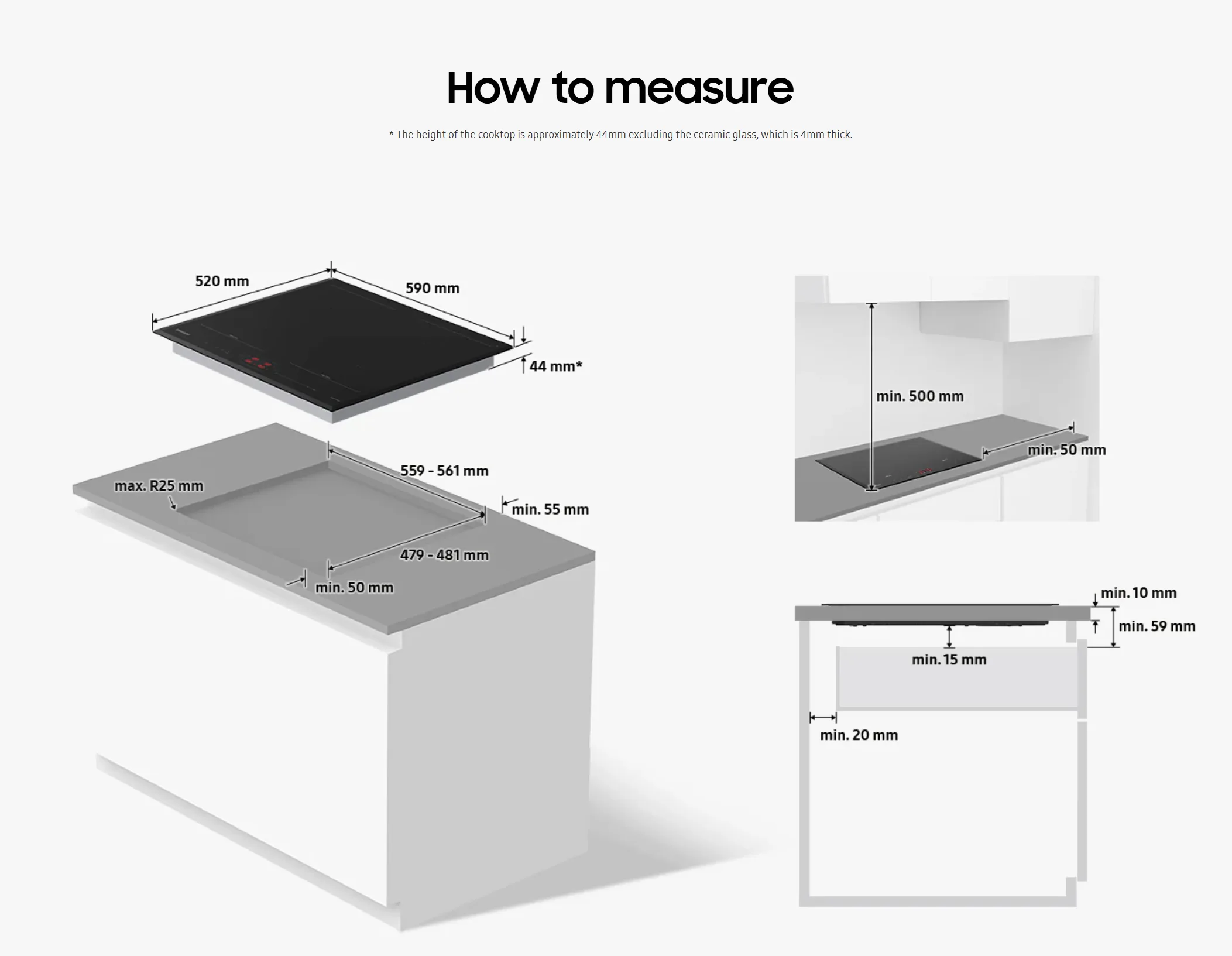 SAMSUNG Induction Hob Four Burner Dual Flex Zone 7.4kW - Image 4
