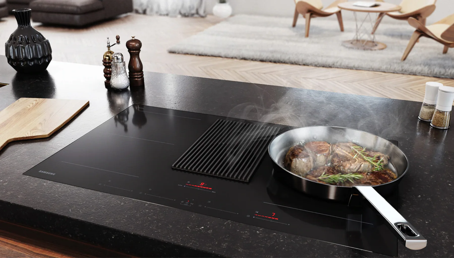 SAMSUNG Infinite Range CombiHob Integrated Extractor 7.4kW - Image 2