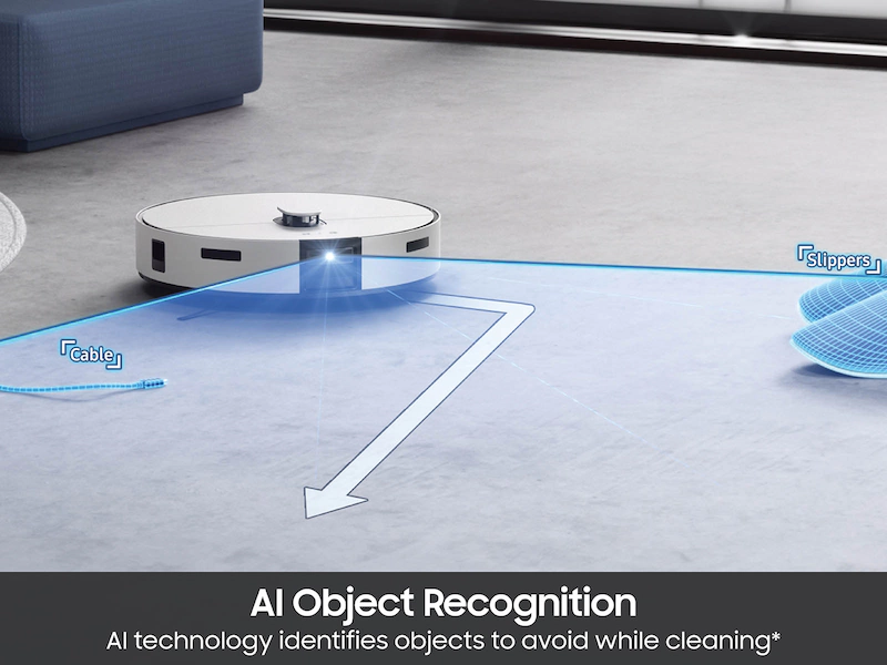 Samsung Bespoke Jet Bot™ Combo AI+ 3-in-1 Cleaning  Robot Vacuum Cleaner - Satin Grey - Image 3